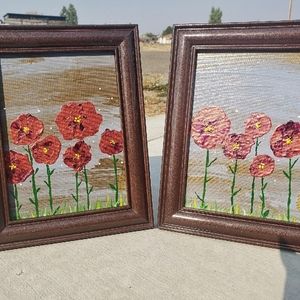 2 5×5 Acrylic Paintings